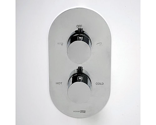 Купить Смеситель для душа WasserKRAFT Berkel 4844 с термостатом Хром в магазине сантехники Santeh-Crystal.ru