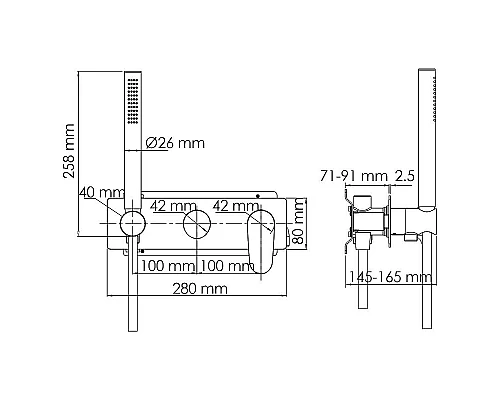 Приобрести Смеситель для душа WasserKRAFT Dinkel 5877 Хром в магазине сантехники Santeh-Crystal.ru