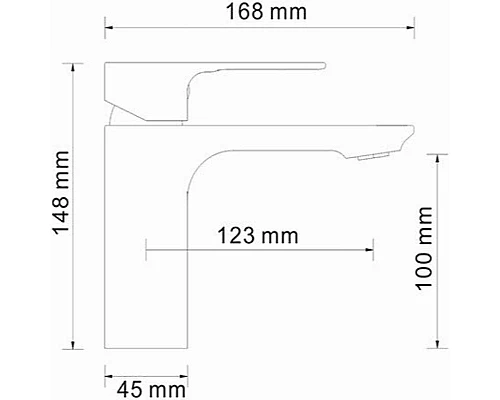 Купить Смеситель для раковины WasserKRAFT Dinkel 5803 Хром в магазине сантехники Santeh-Crystal.ru
