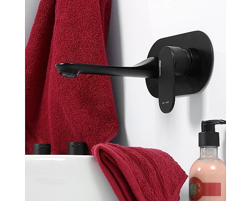 Купить Смеситель для раковины WasserKRAFT Elbе 7430 Черный матовый в магазине сантехники Santeh-Crystal.ru