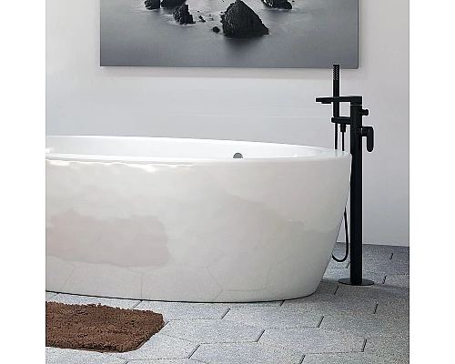 Купить Смеситель для ванны WasserKRAFT Elbе 7421 Черный матовый в магазине сантехники Santeh-Crystal.ru