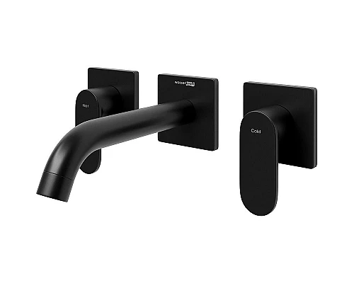 Купить Смеситель для раковины WasserKRAFT Elbе 7445 Черный матовый в магазине сантехники Santeh-Crystal.ru