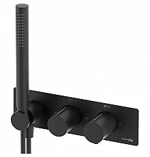 Смеситель для душа WasserKRAFT Elbe 7488 Thermo с термостатом Черный