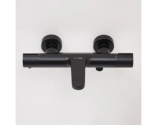 Приобрести Смеситель для ванны WasserKRAFT Elbe 7411 Thermo с термостатом Черный в магазине сантехники Santeh-Crystal.ru