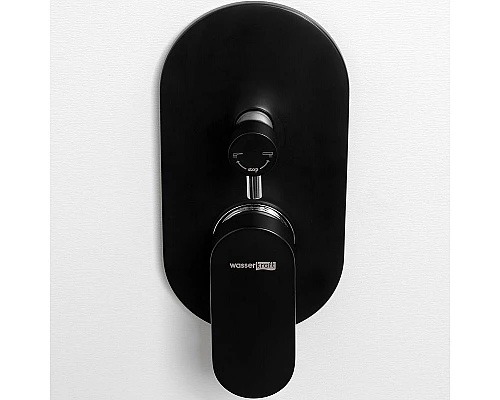 Купить Смеситель для душа WasserKRAFT Elbе 7441 Черный матовый Хром в магазине сантехники Santeh-Crystal.ru