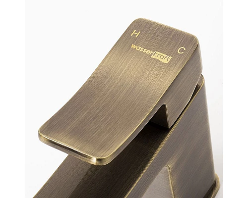 Купить Смеситель для раковины WasserKRAFT Exter 1603 Светлая бронза в магазине сантехники Santeh-Crystal.ru