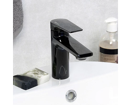 Купить Смеситель для раковины WasserKRAFT Glan 6603 Черный глянцевый в магазине сантехники Santeh-Crystal.ru