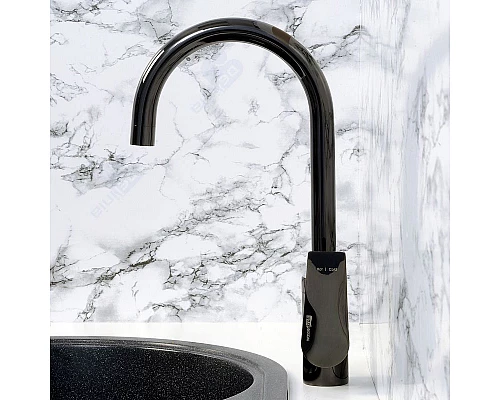 Приобрести Смеситель для кухни WasserKRAFT Glan 6607 Черный глянцевый в магазине сантехники Santeh-Crystal.ru