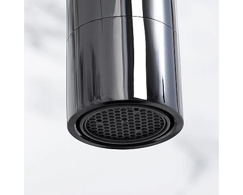 Приобрести Смеситель для кухни WasserKRAFT Glan 6607 Черный глянцевый в магазине сантехники Santeh-Crystal.ru