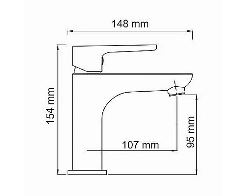 Заказать Смеситель для раковины WasserKRAFT Leine 3504 Хром в магазине сантехники Santeh-Crystal.ru