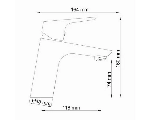 Купить Смеситель для раковины WasserKRAFT Lippe 4503 Хром в магазине сантехники Santeh-Crystal.ru