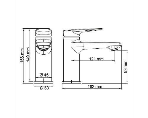 Приобрести Смеситель для раковины WasserKRAFT Lopau 3203 Хром в магазине сантехники Santeh-Crystal.ru
