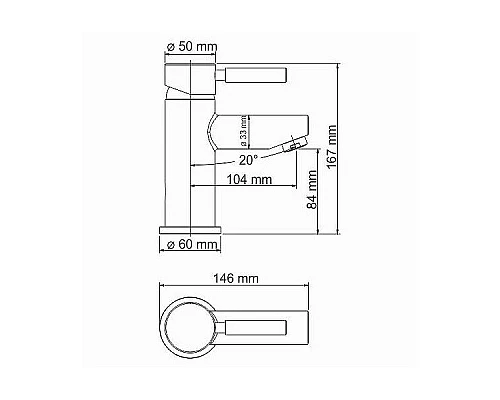Приобрести Смеситель для раковины WasserKRAFT Main Thermo 4103T с термостатом Хром в магазине сантехники Santeh-Crystal.ru