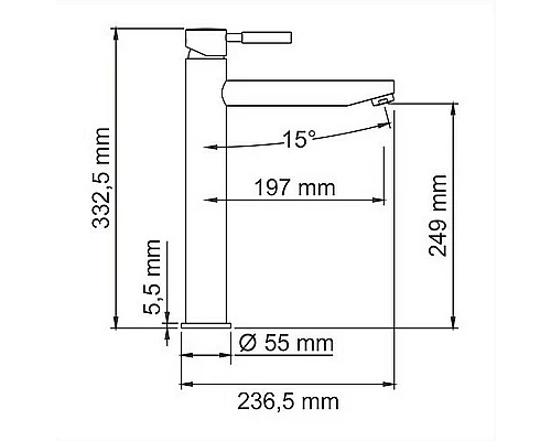 Купить Смеситель для раковины WasserKRAFT Main 4103H Хром в магазине сантехники Santeh-Crystal.ru