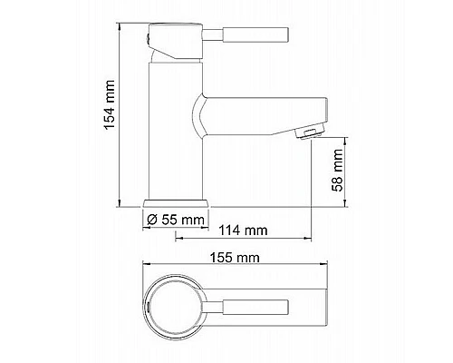 Купить Смеситель для раковины WasserKRAFT Main 4103 Хром в магазине сантехники Santeh-Crystal.ru