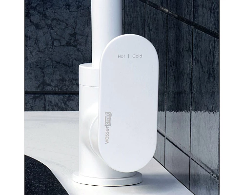 Приобрести Смеситель для кухни WasserKRAFT Mindel 8507 Белый матовый в магазине сантехники Santeh-Crystal.ru