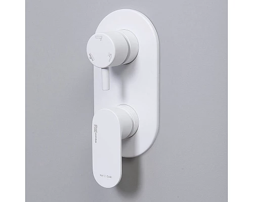 Приобрести Смеситель для душа WasserKRAFT Mindel 8571 Белый матовый в магазине сантехники Santeh-Crystal.ru