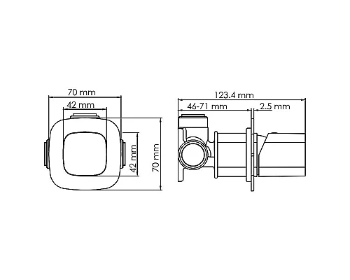 Заказать Смеситель для душа WasserKRAFT Naab 8651 Хром в магазине сантехники Santeh-Crystal.ru