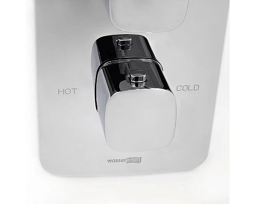 Приобрести Смеситель для душа WasserKRAFT Naab 8644 Thermo с термостатом Хром в магазине сантехники Santeh-Crystal.ru