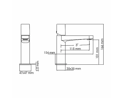 Заказать Смеситель для раковины WasserKRAFT Naab 8603 Хром в магазине сантехники Santeh-Crystal.ru