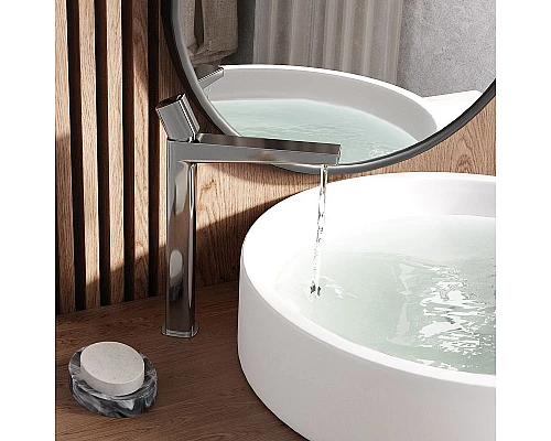 Приобрести Смеситель для раковины WasserKRAFT Naab 8603H Хром в магазине сантехники Santeh-Crystal.ru