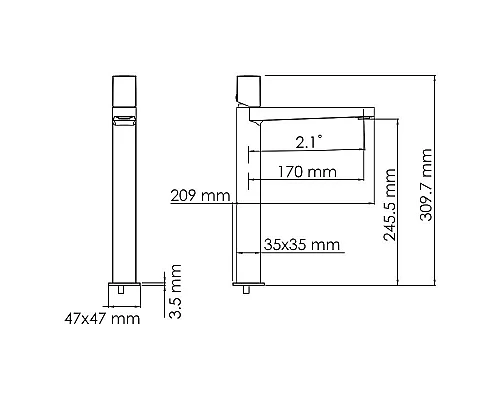 Приобрести Смеситель для раковины WasserKRAFT Naab 8603H Хром в магазине сантехники Santeh-Crystal.ru