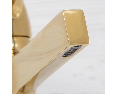 Приобрести Смеситель для раковины WasserKRAFT Sauer 7103H Золото в магазине сантехники Santeh-Crystal.ru