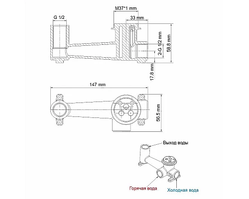 Купить Смеситель для раковины WasserKRAFT Sauer 7130 Золото в магазине сантехники Santeh-Crystal.ru