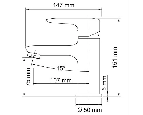 Заказать Смеситель для раковины WasserKRAFT Vils 5603 Хром в магазине сантехники Santeh-Crystal.ru