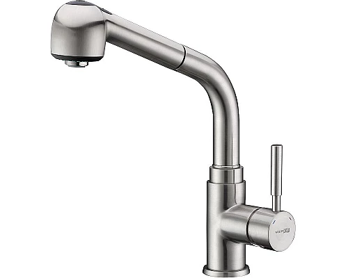 Приобрести Смеситель для кухни WasserKRAFT Wern 4266 Хром матовый в магазине сантехники Santeh-Crystal.ru