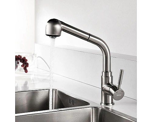 Приобрести Смеситель для кухни WasserKRAFT Wern 4266 Хром матовый в магазине сантехники Santeh-Crystal.ru