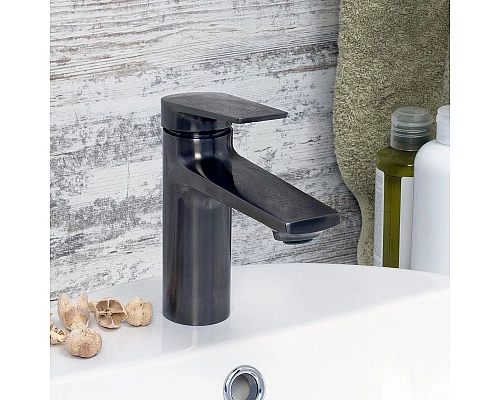 Приобрести Смеситель для раковины WasserKRAFT Wiese 8403 Оружейная сталь в магазине сантехники Santeh-Crystal.ru