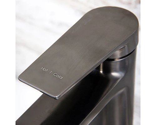 Приобрести Смеситель для раковины WasserKRAFT Wiese 8403 Оружейная сталь в магазине сантехники Santeh-Crystal.ru