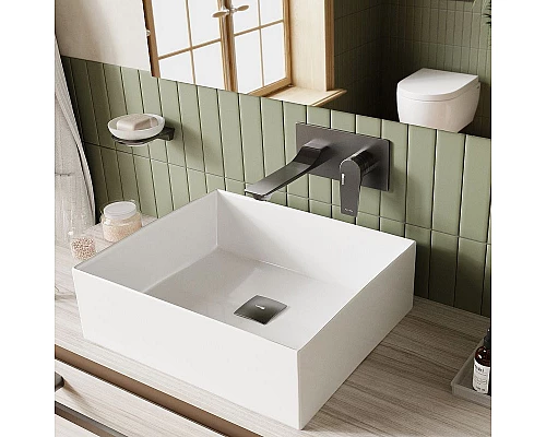 Приобрести Смеситель для раковины WasserKRAFT Wiese 8430 Оружейная сталь в магазине сантехники Santeh-Crystal.ru