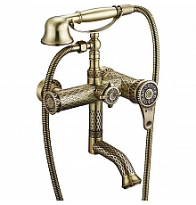 Смеситель для ванны ZorG Antic A 400W-BR Бронза