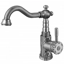 Смеситель для раковины ZorG Antic A114U-SL Серебро