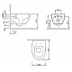 Заказать Унитаз AM.PM Awe C111738SC подвесной с сиденьем Микролифт в магазине сантехники Santeh-Crystal.ru