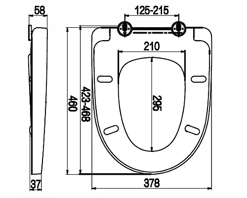 Заказать Унитаз AM.PM Awe C111738SC подвесной с сиденьем Микролифт в магазине сантехники Santeh-Crystal.ru