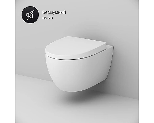 Купить Комплект унитаза AM.PM Awe C111738SC с инсталляцией Grohe Rapid SL 38772001 с сиденьем Микролифт и клавишей смыва Хром в магазине сантехники Santeh-Crystal.ru