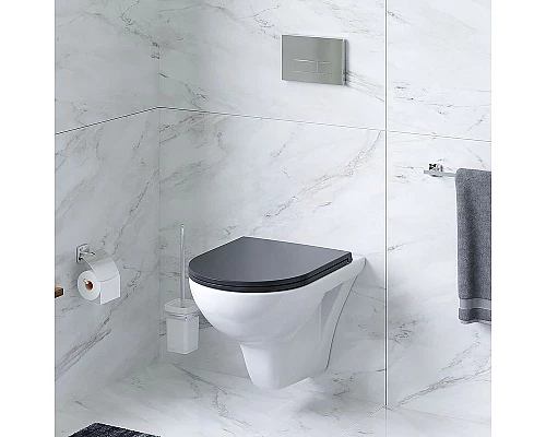 Заказать Унитаз AM.PM Gem C901700SCmb подвесной с сиденьем Микролифт в магазине сантехники Santeh-Crystal.ru