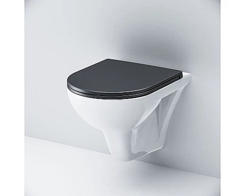 Заказать Унитаз AM.PM Gem C901700SCmb подвесной с сиденьем Микролифт в магазине сантехники Santeh-Crystal.ru