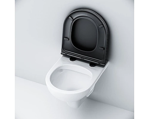 Заказать Унитаз AM.PM Gem C901700SCmb подвесной с сиденьем Микролифт в магазине сантехники Santeh-Crystal.ru