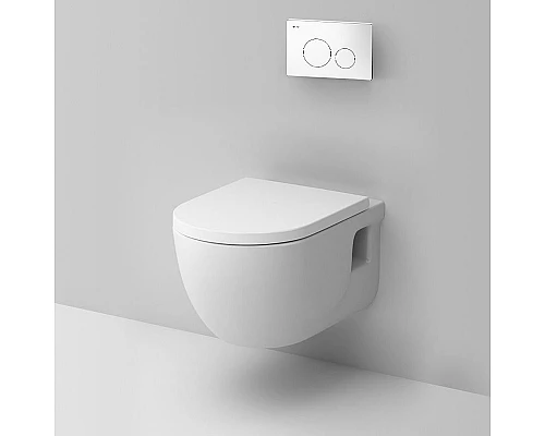 Купить Комплект унитаза с инсталляцией AM.PM Like IS49001.801701 с сиденьем Микролифт и Белой клавишей смыва в магазине сантехники Santeh-Crystal.ru