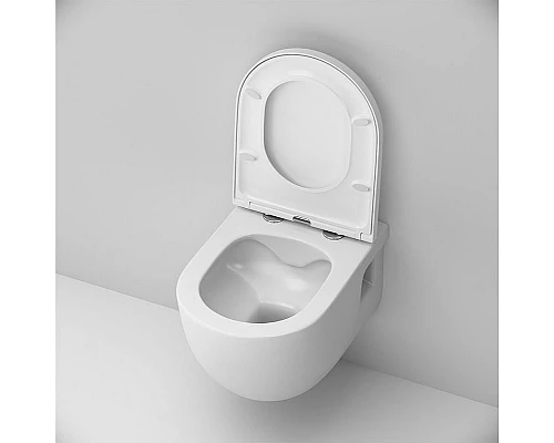 Купить Комплект унитаза с инсталляцией AM.PM Like IS49001.801701 с сиденьем Микролифт и Белой клавишей смыва в магазине сантехники Santeh-Crystal.ru