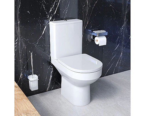 Купить Комплект унитаза компакт AM.PM Spirit CK70DC с бачком с сиденьем Микролифт и аксессуарами для ванной комнаты в магазине сантехники Santeh-Crystal.ru