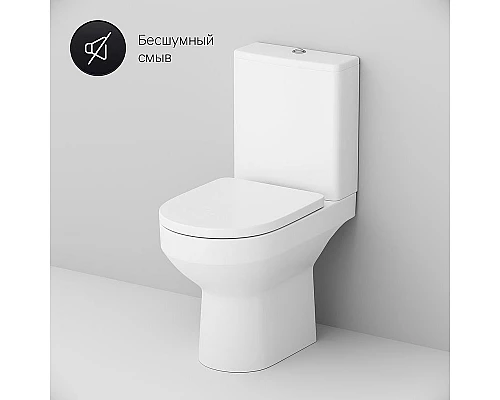 Купить Комплект унитаза компакт AM.PM Spirit CK70DC с бачком с сиденьем Микролифт и аксессуарами для ванной комнаты в магазине сантехники Santeh-Crystal.ru