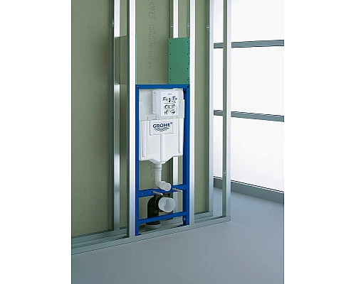 Приобрести Комплект унитаза AM.PM Spirit FlashClean C701700WH + C707857WH с инсталляцией Grohe Rapid SL 38775001 с сиденьем Микролифт и клавишей смыва Хром в магазине сантехники Santeh-Crystal.ru