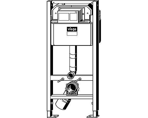 Приобрести Комплект унитаза AM.PM Spirit FlashClean C701700WH + C707857WH с инсталляцией Viega Prevista Dry 8524.14 792596 с сиденьем Микролифт и клавишей смыва Хром в магазине сантехники Santeh-Crystal.ru