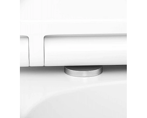 Приобрести Комплект унитаза AM.PM Spirit FlashClean C701700WH + C707857WH с инсталляцией Tece Profil 9400412 с сиденьем Микролифт и клавишей смыва Хром глянцевый в магазине сантехники Santeh-Crystal.ru