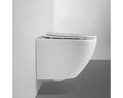 Купить Унитаз Abber Bequem AC1100 подвесной с сиденьем Микролифт в магазине сантехники Santeh-Crystal.ru
